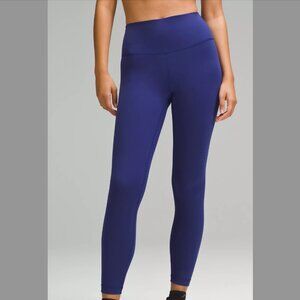 Lululemon Blue Wunder Train High- Rise Tight 25'' Leggings- Size 2
